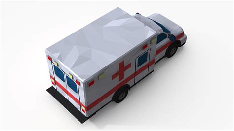3D Low Poly Stylized Model Ambulance model | 3D Molier International