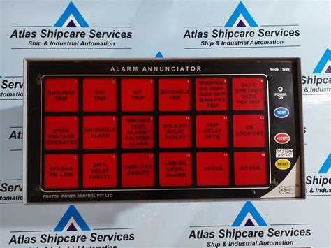 PROTON POWER CONTROL 3x6N ALARM ANNUNCIATOR – Atlas Shipcare Services