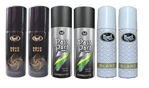 Buy MONET 2 ROCKSTAR 2 PASSPORT BLACK 2 BLANC DEODORANT, 40ML EACH ...