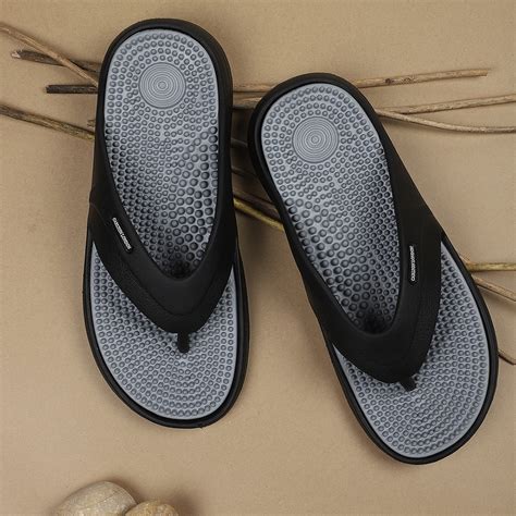 Men Acupressure Footbed Thong Sandals – Carlton London Online