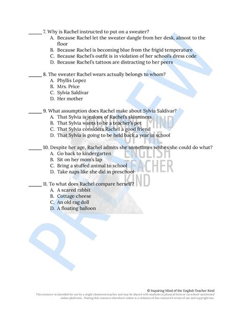 "Eleven" by Sandra Cisneros Quiz and Close Reading Bundle | Made By ...