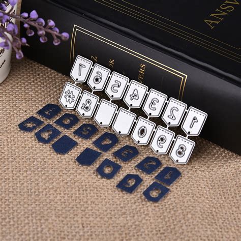 Faironly New Number Cutting Dies Stencil Metal Template Mould for DIY ...