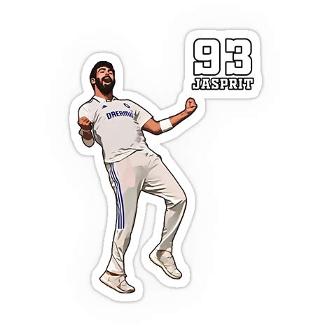 Jasprit Bumrah Sticker-4 – Inkyprinty.in