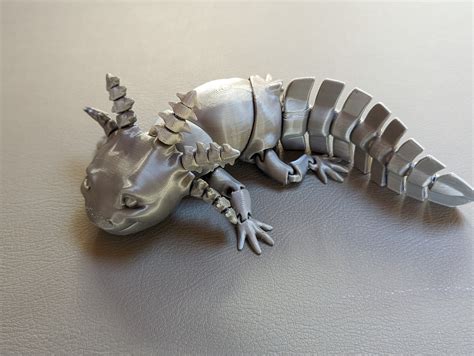 Axolotl Fidget Articulated 3d Printed Axolotl 3d Printed Animals 3d ...