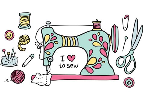 Sewing Machine Cartoon 的图像结果