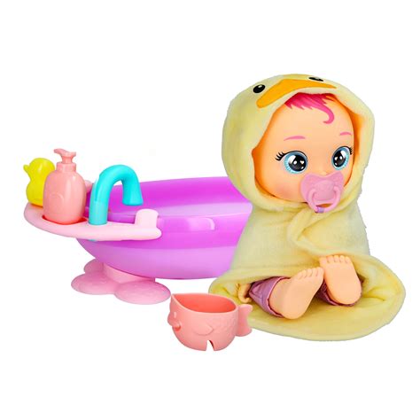 Cry Babies Newborn My First Bath Zoe Baby Doll 6pc Set w/ Bath Tub ...
