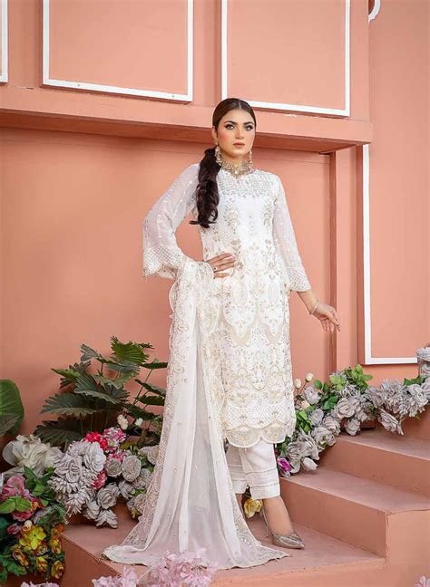 Poshak Sadabahar Embroidered Chiffon Collection – DN-06 – YourLibaas