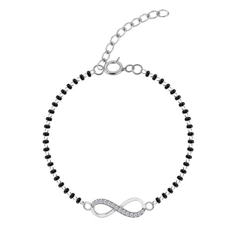 Limitless Infinity mangalsutra Bracelet In 925 Sterling Silver For Wom ...