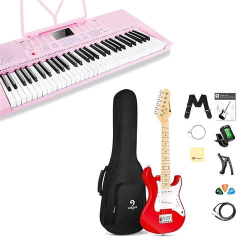Buy Vangoa Pink Piano and Kids Electric Guitar Online at Lowest Price ...