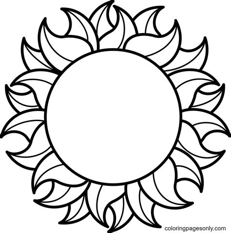 Free Printable Sun Coloring Pages: Fun & Easy! - Printables for Everyone