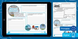 Natural Disasters Mind Map | KS2 Geography