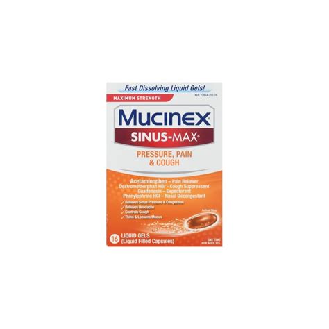 Mucinex Sinus-Max Max Strength Pressure, Pain & India | Ubuy