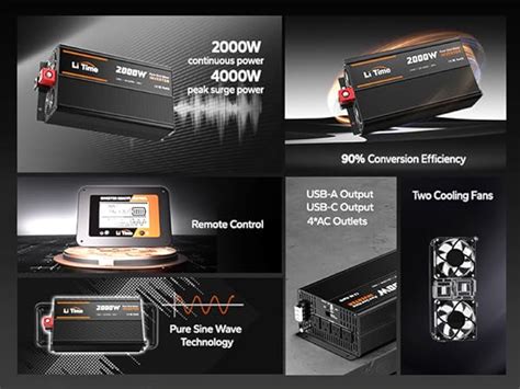 Litime 2000w Pure Sine Wave Inverter 12v Dc To 120v | Desertcart INDIA