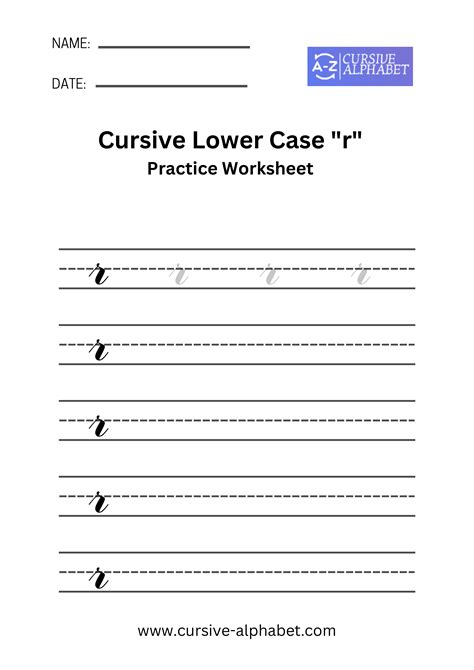 Cursive Letter R Lower Case