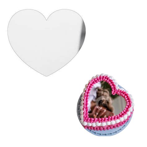 Acrylic Heart Selfie Mirror 6 Inch – The Baking Therapy