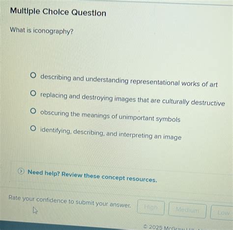 Solved: Question What is iconography? describing and understanding ...