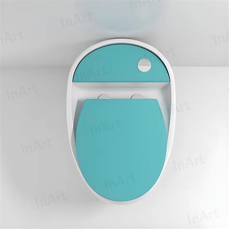 InArt Ceramic One Piece Western Toilet with Soft Close Seat, S Trap, W ...