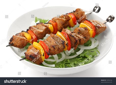 Shish Kebab On Skewers Stock Photo 76782124 : Shutterstock