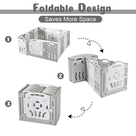 Buy Albott Baby Playpen Playard 18 Panel - Kids Safety Activity Center ...