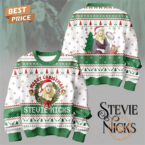 Stevie Nicks Merry Christmas Sweater - Doublejoydesigns