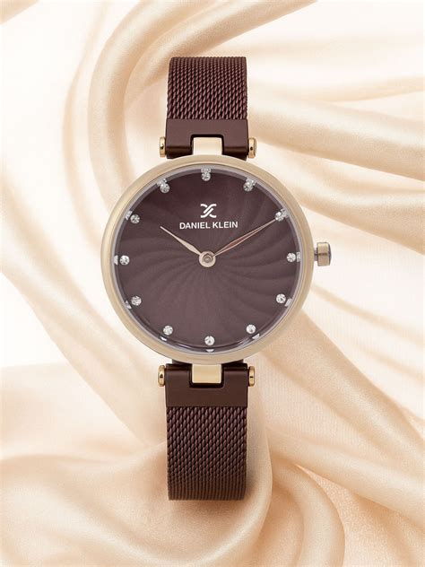 Daniel Klein Premium Women Brown Dial Watch