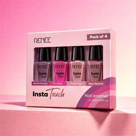 RENEE Insta Touch Nail Paints - Set of 4 – Renee Cosmetics