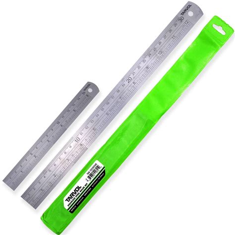 12"& 6" Metal Ruler Set (Heavy Duty 100% Stainless Steel) 2 Piece Set ...