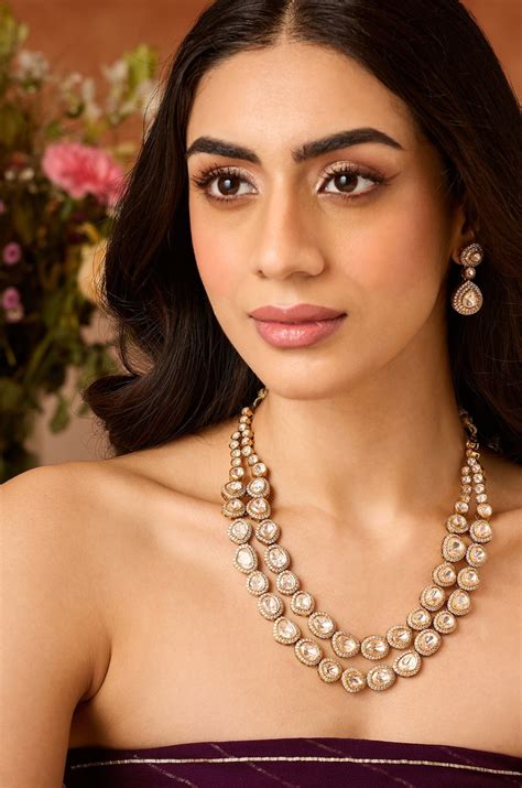 Ruma Layered Polki Necklace Set – Paisley Pop Shop