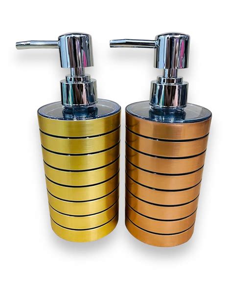 Arthya Metallic Design Soap Dispenser, Shower Lotion, Gel, Conditioner ...