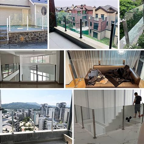 HONGKEFIT Square Glass Railing Post, Balustrade Deck Railing India | Ubuy