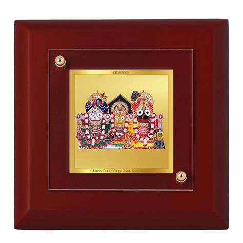 DIVINITI 24K Gold Plated Foil Lord Jagannath Ji Photo Frame For Home ...
