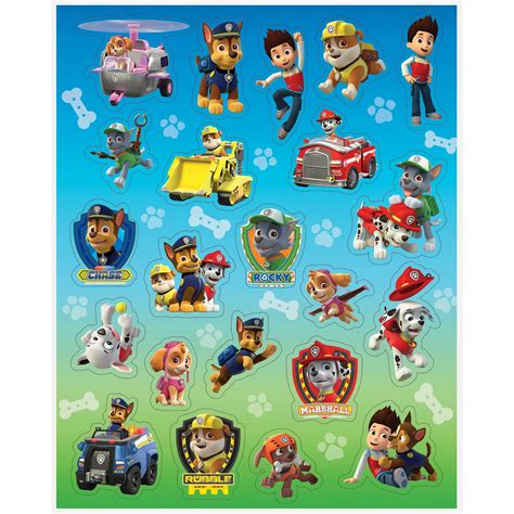 Paw Patrol Sticker Sheets at Jean Caldwell blog