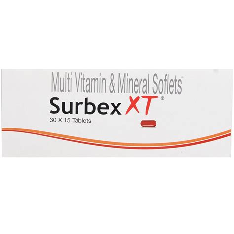 Surbex XT Tablet 15's Price, Uses, Side Effects, Composition - Apollo ...