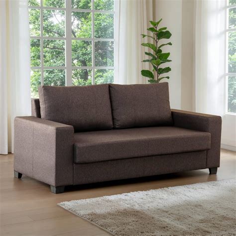 Buy Helios Mendoza Fabric 3-Seater Sofa - Brown from Helios by Home ...