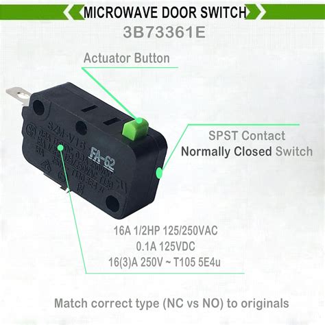 LONYE SZM-V16-FA-62 3B73361E Microwave Door Switch India | Ubuy