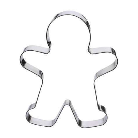 Gingerbread Man Cookie Cutter- Stainless Steel - Walmart.com