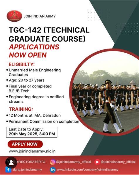 ভারতীয় সেনাবাহিনীতে অফিসার হওয়ার সুযোগ — Indian Army TGC Recruitment ...