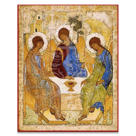 Homy Trinity Icon Russian Icon Holy Trinity Hi Res Stock Photography