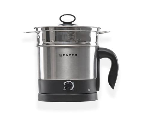 Faber 600W 1.2L Multi Cooker + Steamer | Cook Noodles, Rice, Soup, Baby ...