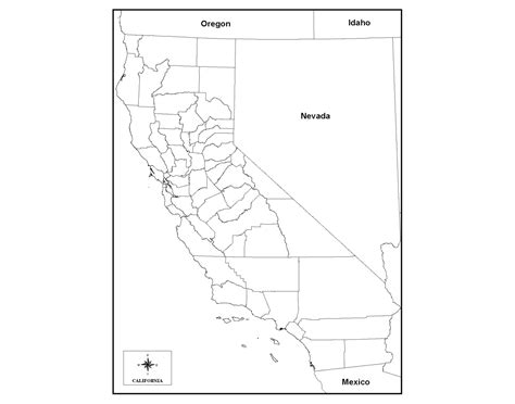 US Map Quiz #2 - California Cities