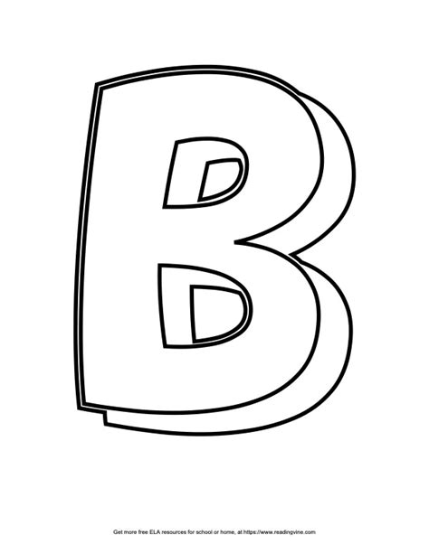 Bubble Letter B | 19 Free Printable Styles