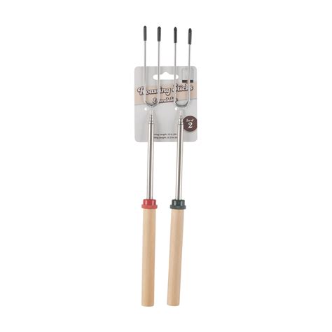 Buy Extendable Roasting Sticks with Wooden Handles, 2 ct, Assorted from ...