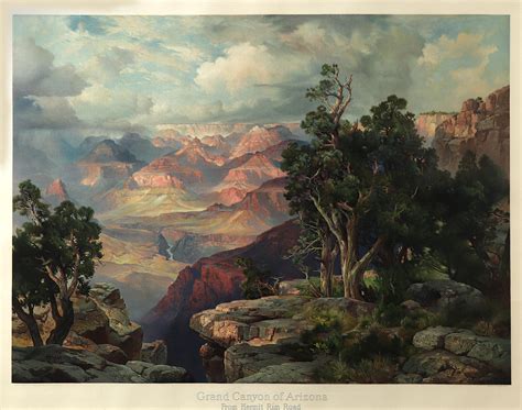 Thomas Moran - 'Grand Canyon of Arizona from Hermit Rim ...