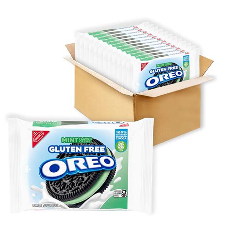 Amazon.com: OREO Gluten Free Mint Creme Chocolate Sandwich Cookies ...