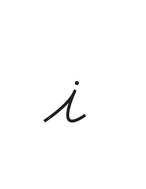 Free Cursive Letters Printable: Lowercase I