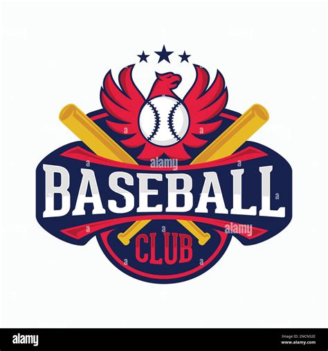 Baseball Club vector logo emblem design for sport team. Vector illustration Stock Vector Image ...