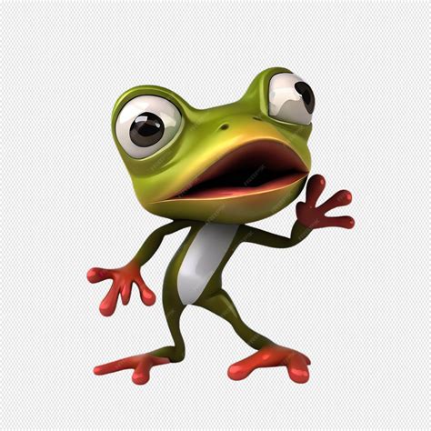 Premium PSD | Frog cartoon character