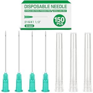 150 Pack 21 Ga 1.5 Inch Luer Lock, Lab Accessories, Industrial ...