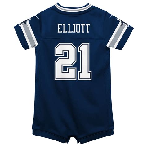 Youth dallas cowboys ezekiel elliott nike navy alternate game jersey top