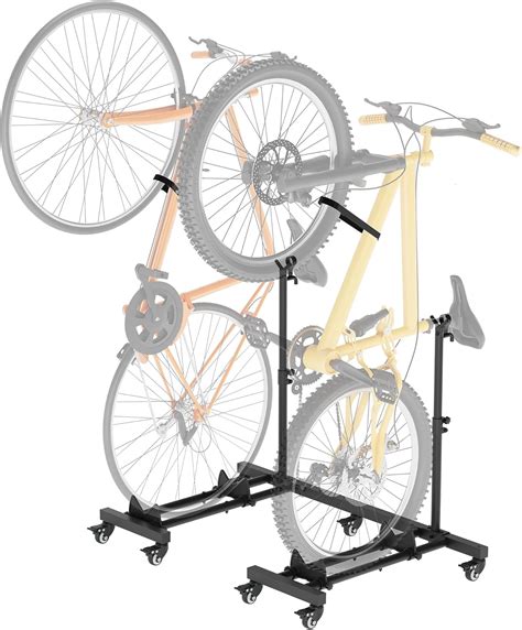 Vertical Bike Stands (2 Pack)，Standing Bike Rack for Garage Floor ...